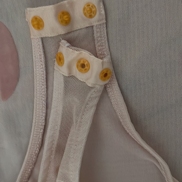 Pink flamingo mesh body suit - Picture 3 of 5